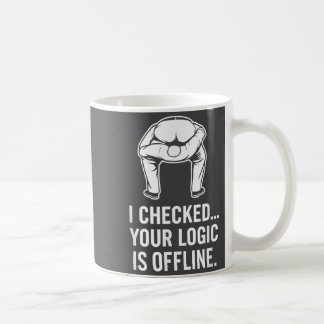 Caneca De Café Your Logic Is Offline Funny Sarcasm 