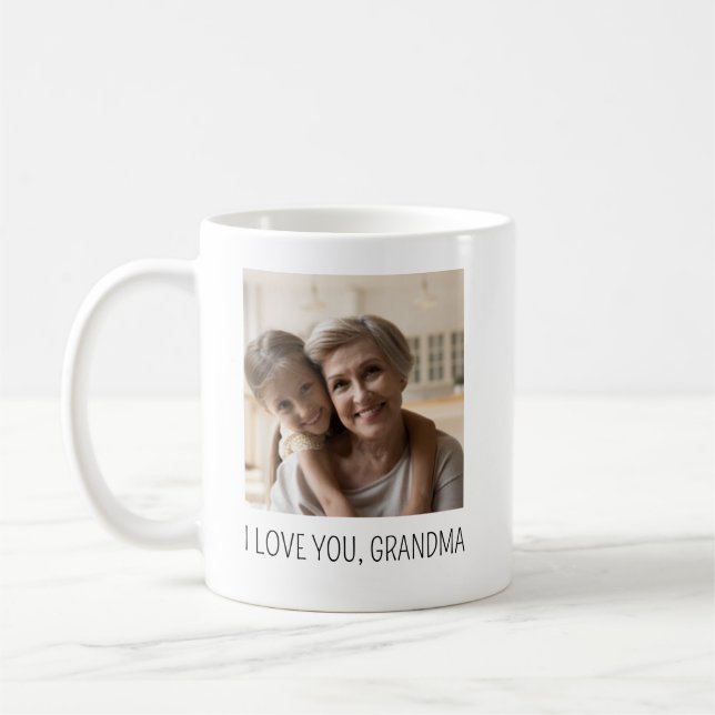 Caneca De Café Your picture with your grandparents (Esquerda)