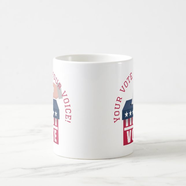 Caneca De Café Your vote is your Voice Mug (Centro)