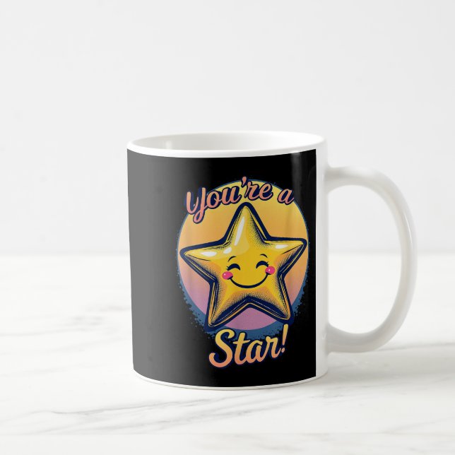 Caneca De Café You're A Star Compliment Day Motivational Design  (Direita)