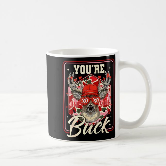 Caneca De Café You're One Cool Buck Camouflage Valentine's Day Hu (Direita)