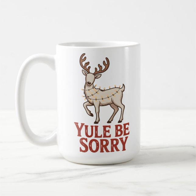 Caneca De Café Yule Be Sorry (Esquerda)
