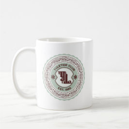 Caneca De Café Yuletide Club EST. 1985 Holiday Crest Design