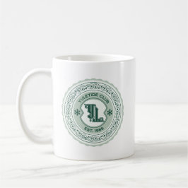 Caneca De Café Yuletide Club EST. 1985 Holiday Crest Design
