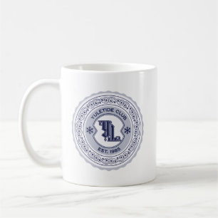 Caneca De Café Yuletide Club EST. 1985 Holiday Crest Design