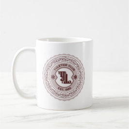 Caneca De Café Yuletide Club EST. 1985 Holiday Crest Design