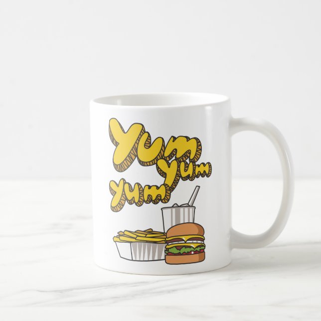 Caneca De Café Yum Yum Yum (Direita)