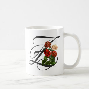 Caneca De Café Z inicial, Zinnia Café Mug