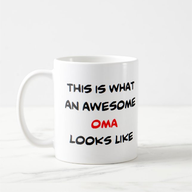 Caneca De Café z oma, incrível (Esquerda)