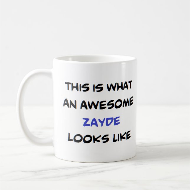 Caneca De Café z zayde, incrível (Esquerda)
