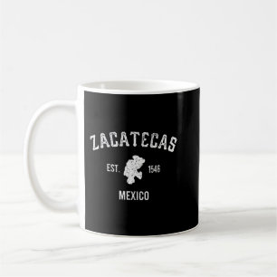 Caneca De Café Zacatecas México Mapa Est. 1546 Estado De Zacateca
