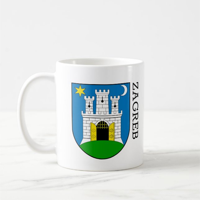 Caneca De Café Zagreb Casaco de Armas (Esquerda)