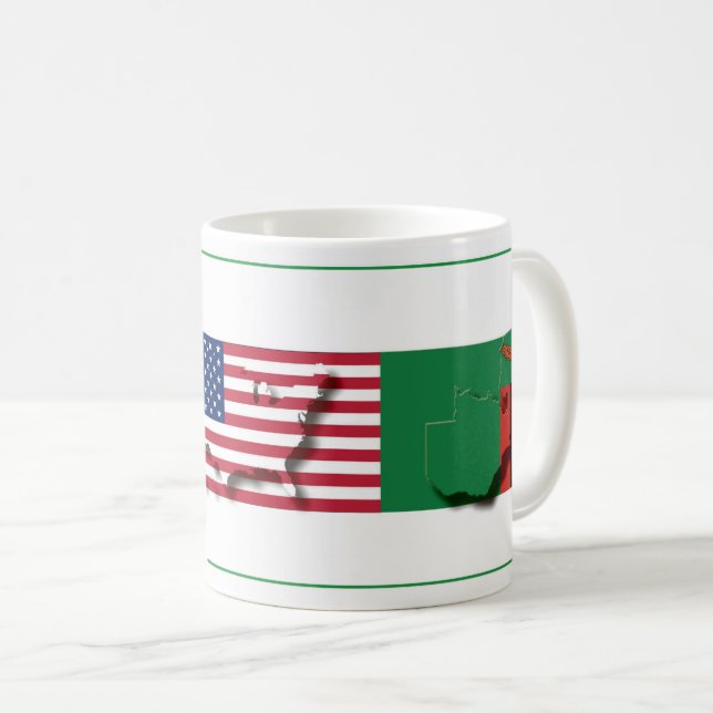 Caneca De Café ZAMBIA USA Christian Scripting Mug (Frente Esquerda)