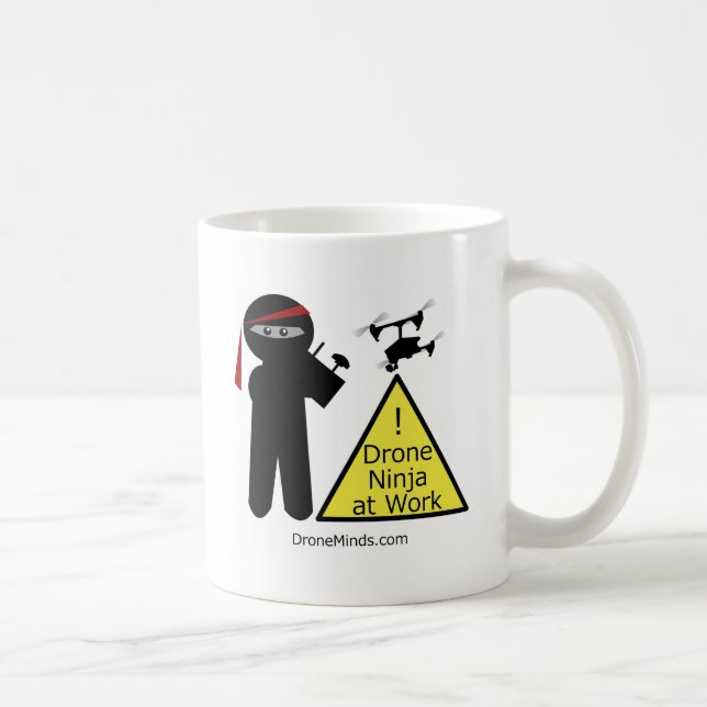Caneca De Café Zangão Ninja no trabalho (Direita)