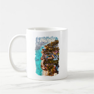 Caneca De Café Zanzibar Tansania Ocean View Viagem