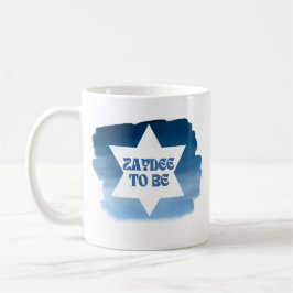 Caneca De Café "Zaydee to Be" Engraçado Novo Vovô Judaico