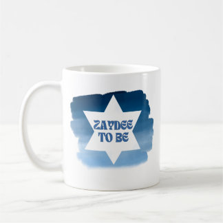 Caneca De Café "Zaydee to Be" Engraçado Novo Vovô Judaico
