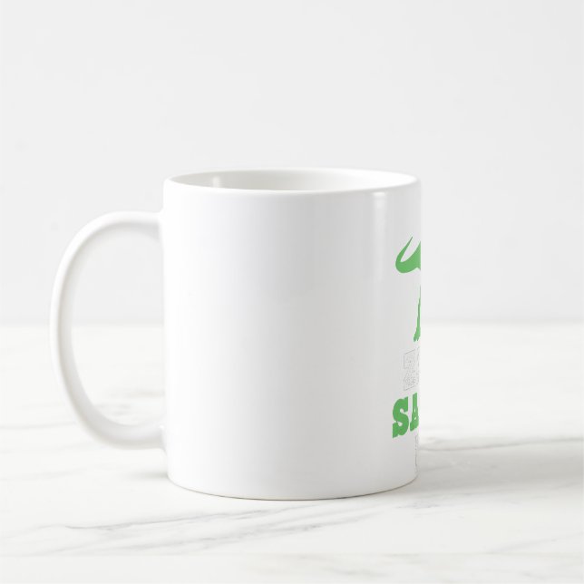 Caneca De Café ZaydeSaurus São Dinossauros Engraçados ZaydeSaurus (Esquerda)