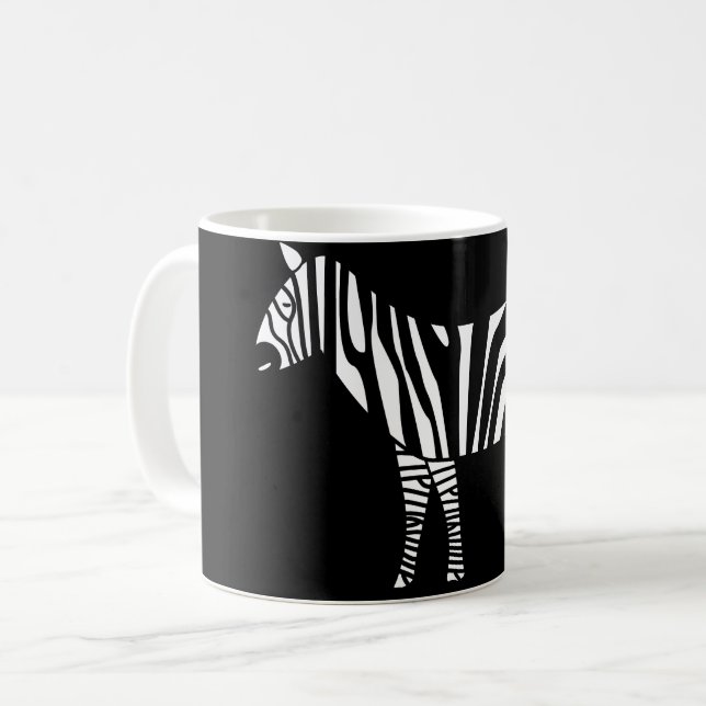 Caneca De Café Zebra (Frente Esquerda)