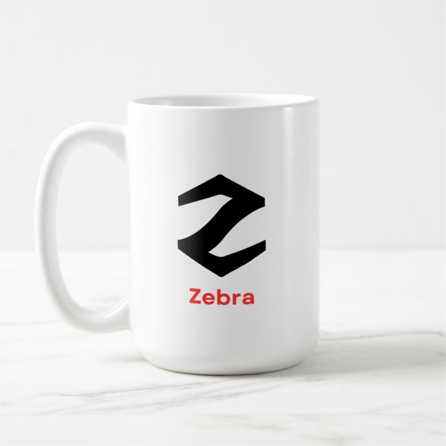 Caneca De Café Zebra (Esquerda)