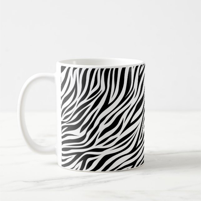 Caneca De Café Zebra Animal Skin Impressão Pattern-15391 (Esquerda)