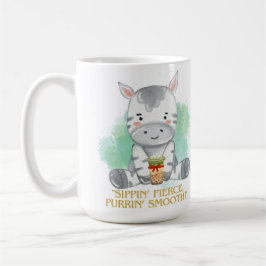 Caneca De Café zebra aspas bebendo bobba