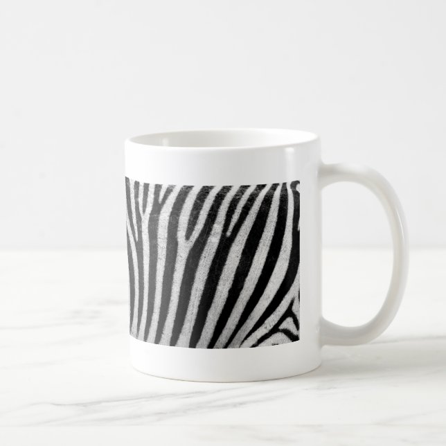 Caneca De Café Zebra black and white print photo coffee mug (Direita)