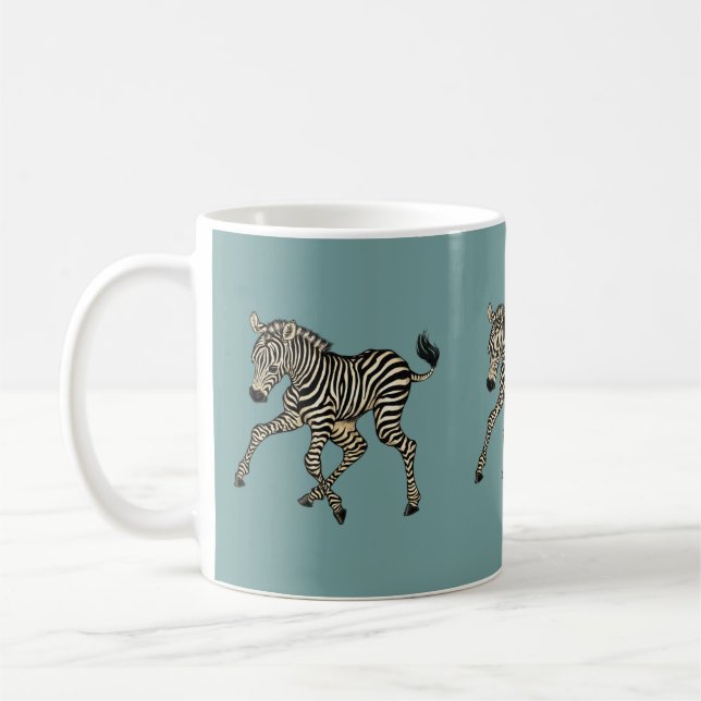 Caneca De Café zebra do bebê (Esquerda)