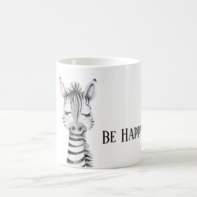 Caneca De Café Zebra Feliz (Centro)