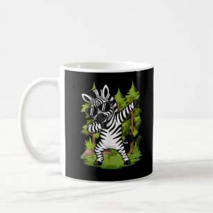 Caneca De Café Zebra Fofo Dançando Dab Dança Divertida de Animal