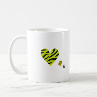Caneca De Café Zebra-heart