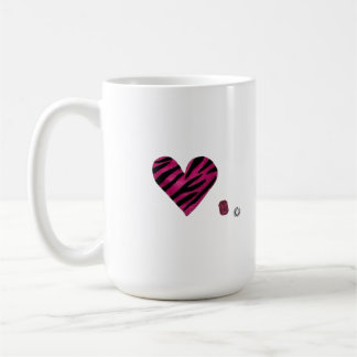 Caneca De Café Zebra-heart