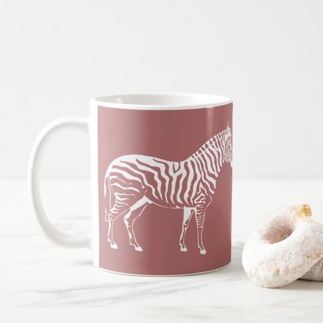 Caneca De Café Zebra Illustration Mug (Com Donut)