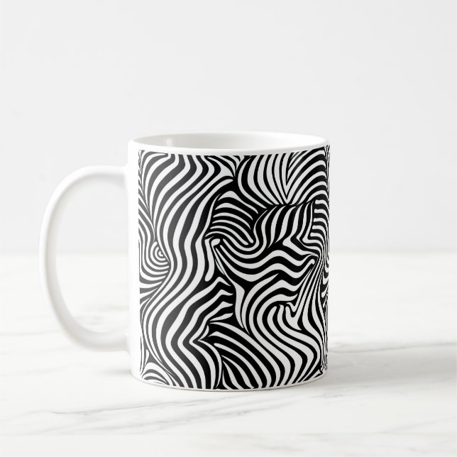Caneca De Café Zebra Line Extreme, linda, animal, luxo (Esquerda)