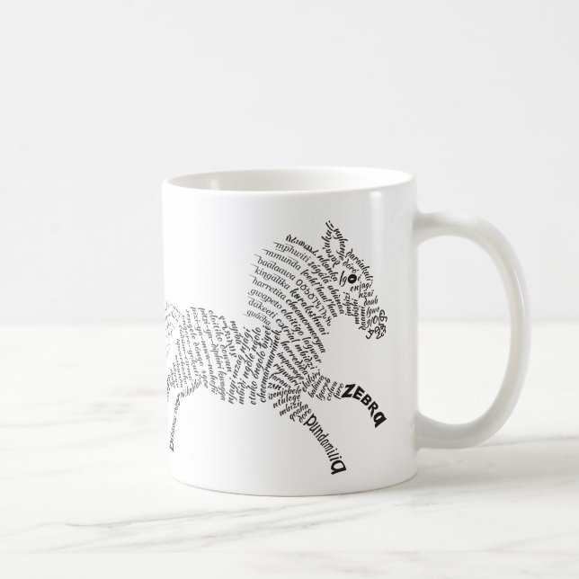 Caneca De Café Zebra Mug do Mundo Mundial (Direita)