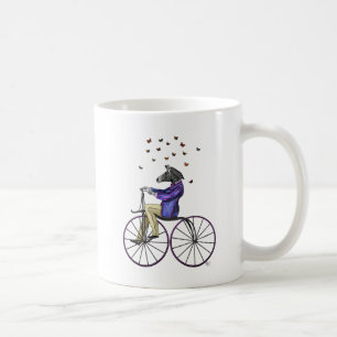Caneca De Café Zebra na Bicicleta