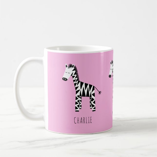 Caneca De Café Zebra Pink (Esquerda)