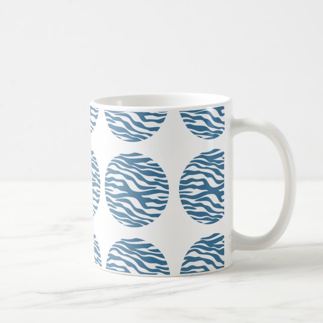 Caneca De Café Zebra Print Bolinhas Mug (Direita)