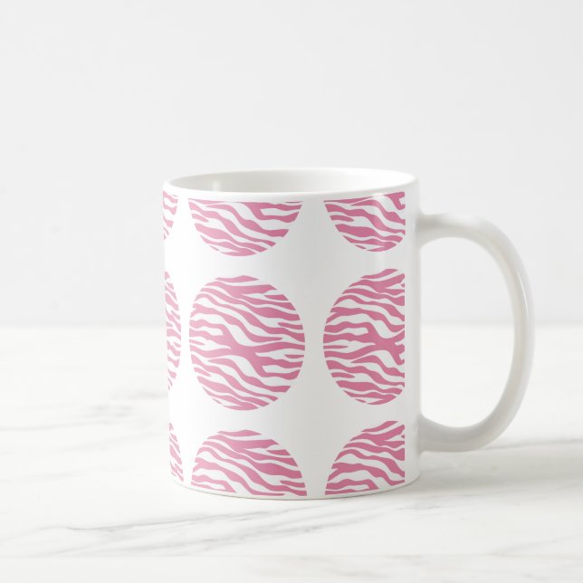 Caneca De Café Zebra Print Bolinhas Mug (Direita)