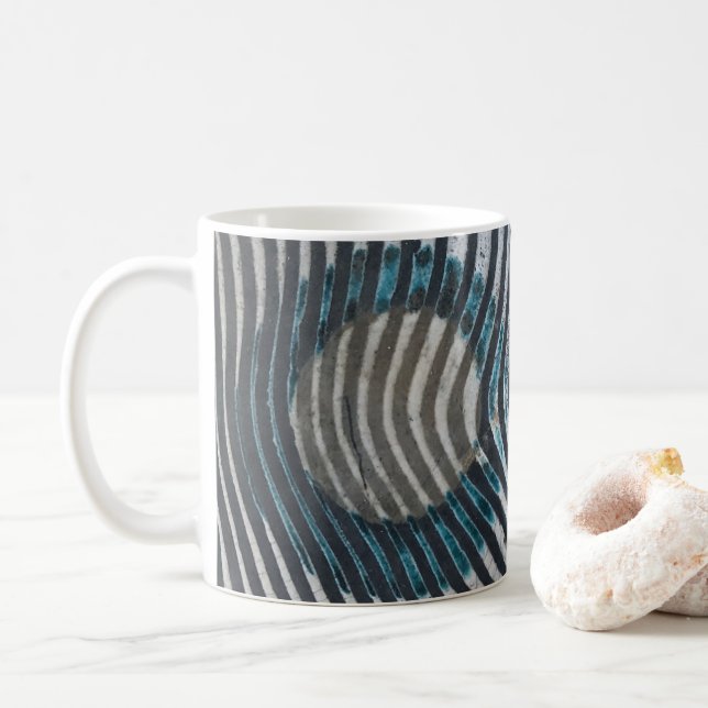 Caneca De Café Zebra Print Pattern African Art (Com Donut)