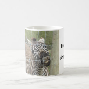 Caneca De Café Zebra Sorrindo Engraçado