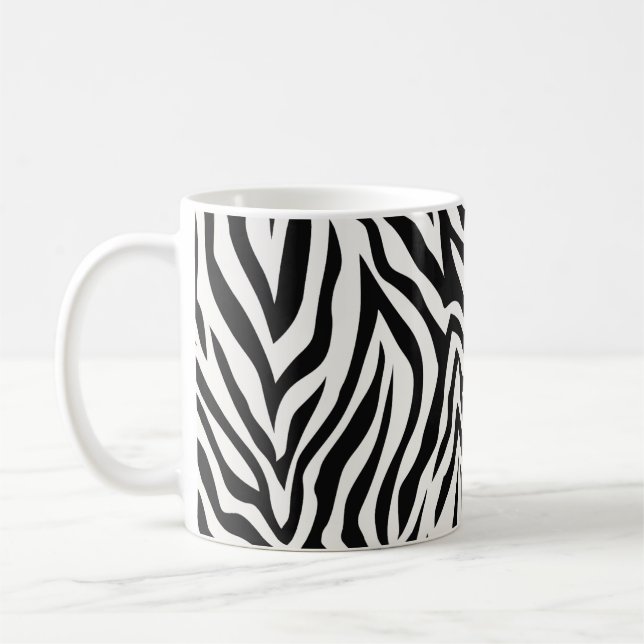 Caneca De Café Zebra Stripes (Esquerda)