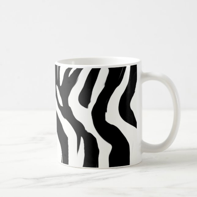 Caneca De Café zebra-teste padrão (Direita)