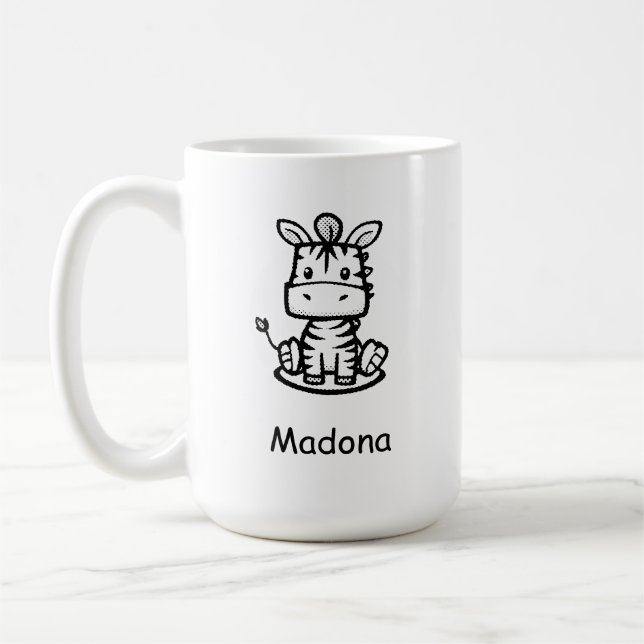 Caneca De Café Zebra Zippy (Esquerda)