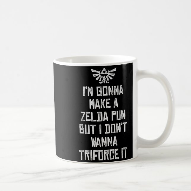 Caneca De Café Zelda Funny Triforce It Pun Graphic  (Direita)