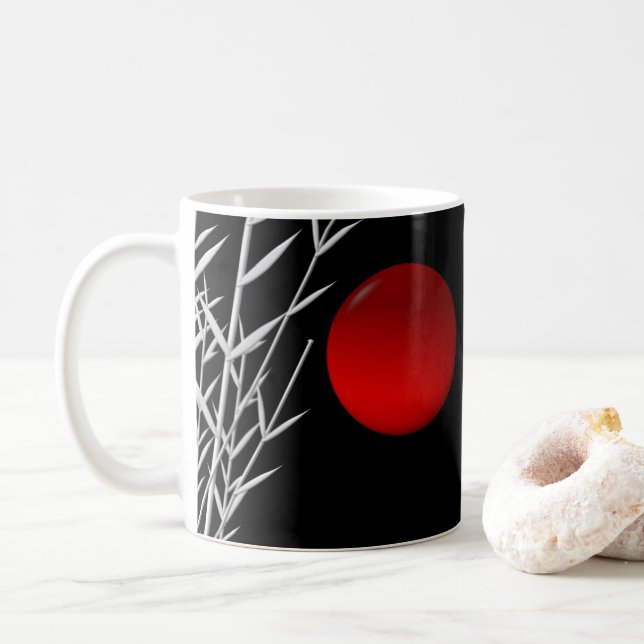 Caneca De Café Zen Art, boa sorte, personalizado (Com Donut)
