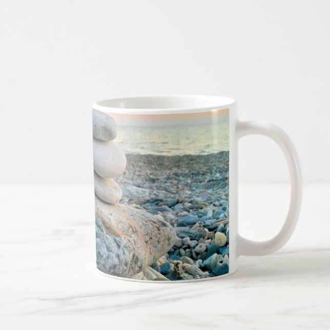 Caneca De Café Zen Beach Stones (Direita)