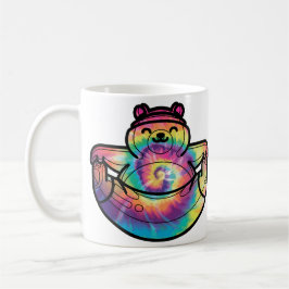 Caneca De Café Zen Bear: Tinta Dye Yoga