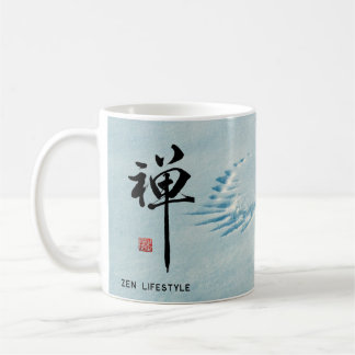 Caneca De Café Zen Bird/Zen Lifestyle/Magnetic card