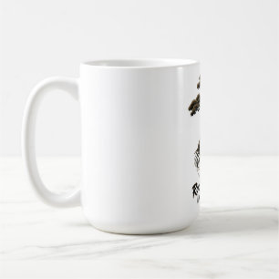 Caneca de Café Zen Raízes de Bonsai Mente Silencio